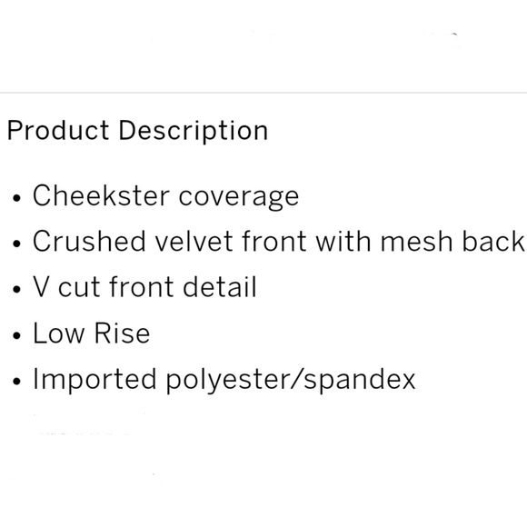 BNWT VS/PINK VELVET CHEEKSTERS MERLOT - Picture 4 of 5